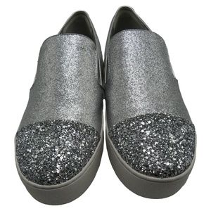 michael kors tia glitter platform sneakers